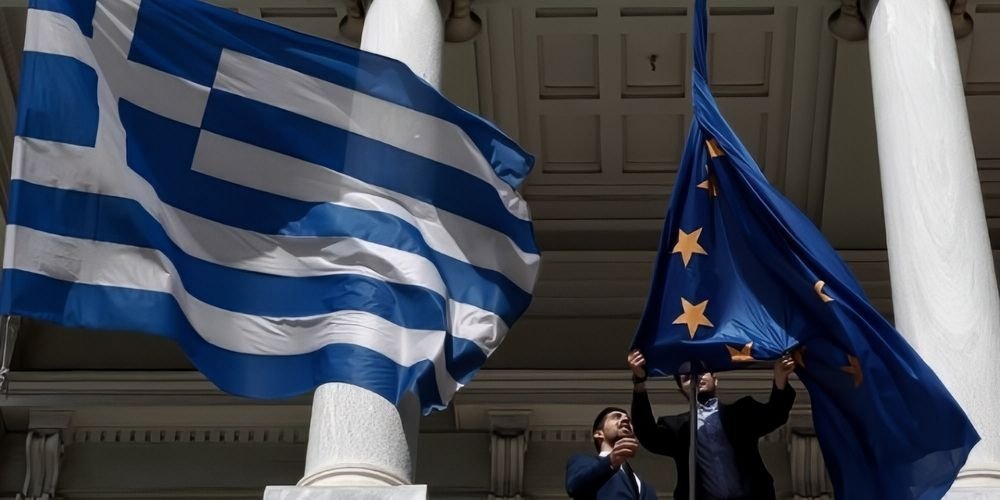 Σημαίες Ελλάδας και ΕΕ