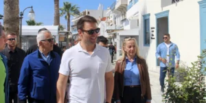 Ο Στέφανος Κασσελάκης στη Νάξο