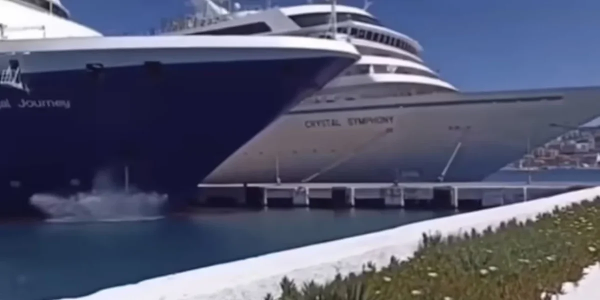 Κρουαζιερόπλοιο προσέκρουσε σε προβλήτα σε λιμάνι στην Τουρκία