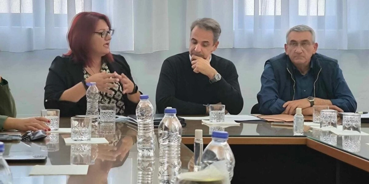 Κυριάκος Μητσοτάκης στην Τήλο