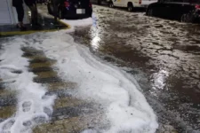 Δρόμος με χαλάζι