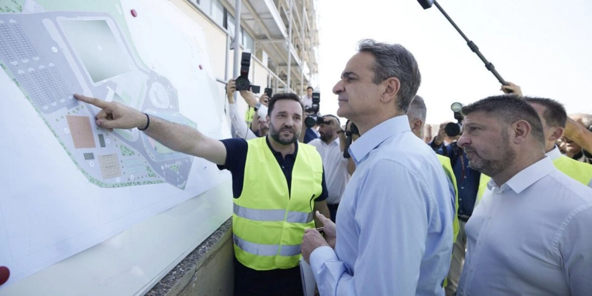 Ο Κυριάκος Μητσοτάκης στην Παιανία