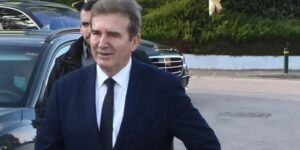 Ο Μιχάλης Χρυσοχοϊδης στο Αστυνομικό Μέγαρο Θεσσαλονίκης