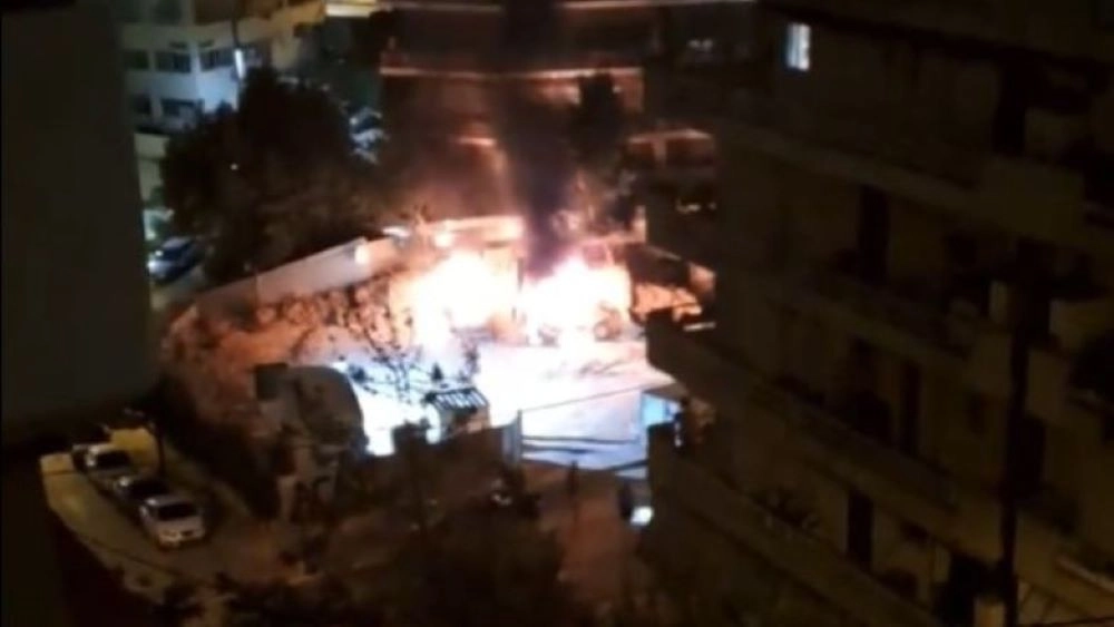 Φωτιά στα έργα Μετρό στο Γαλάτσι