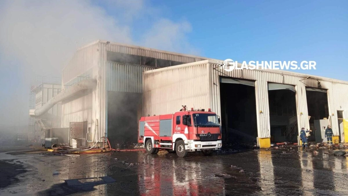 Πυρκαγιά στο ΔΕΔΙΣΑ Χανίων