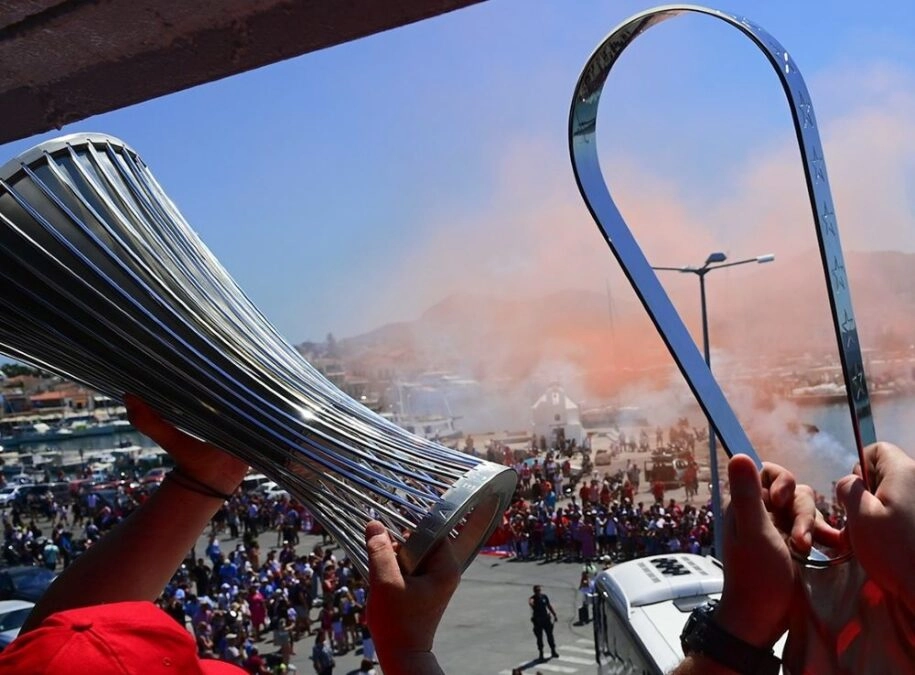 Τα ευρωπαϊκά τρόπαια του Ολυμπιακού στην Αίγινα