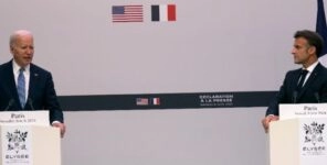 Τζο Μπάιντεν και Εμμανουέλ Μακρόν