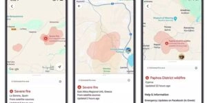 Google ειδοποιήσεις για φωτιά