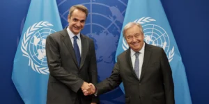 Συνάντηση Μητσοτάκη - Γκουτέρες