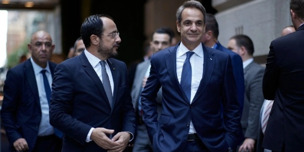 Κυριάκος Μητσοτάκης και Νίκος Χριστοδουλίδης