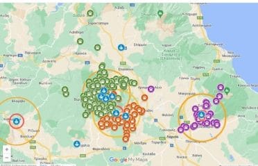 Ο χάρτης με τις ζώνες υγειονομικού ελέγχου