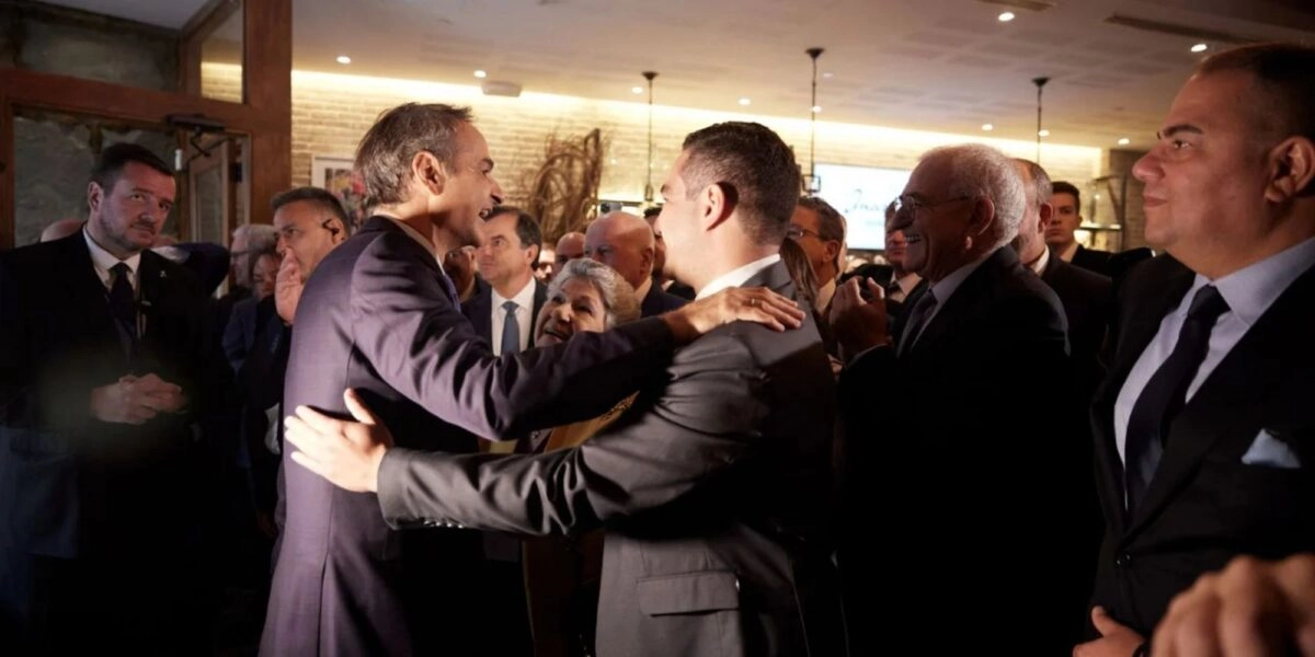 Ο Κυριάκος Μητσοτάκης στην Αστόρια