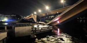 Πτώση τμήματος γέφυρας στη Δρέσδη