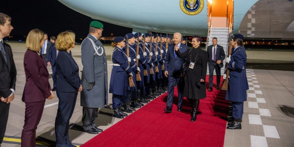 Άφιξη Μπάιντεν στο Βερολίνο