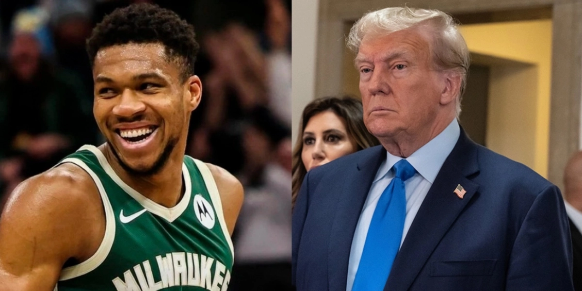 Ντόναλντ Τραμπ και Γιάννης Αντετοκούνμπο