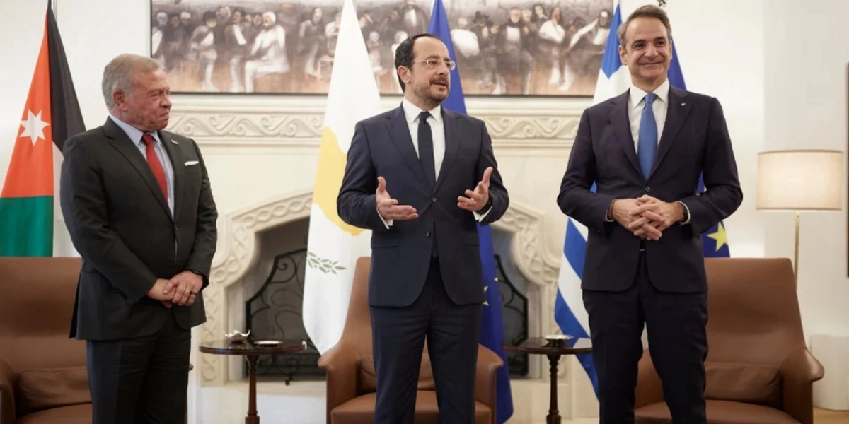 Συνάντηση Μητσοτάκη-Χριστοδουλίδη-Αμπντάλα Β