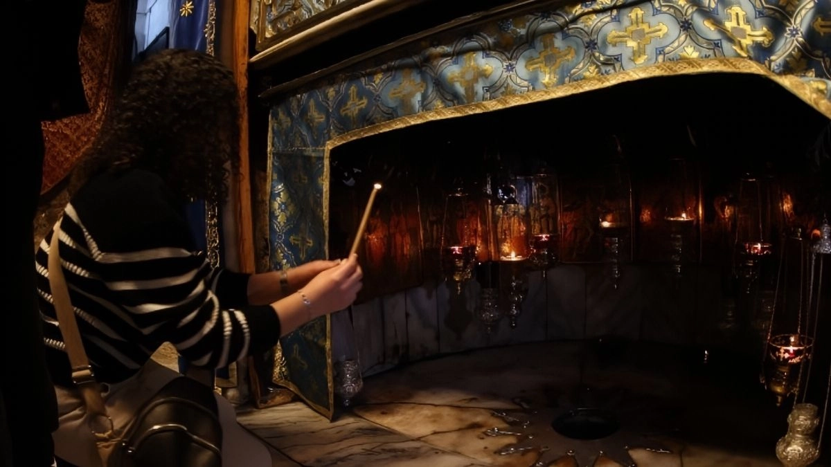 Κεράκι σε Ναό στη Βηθλεέμ