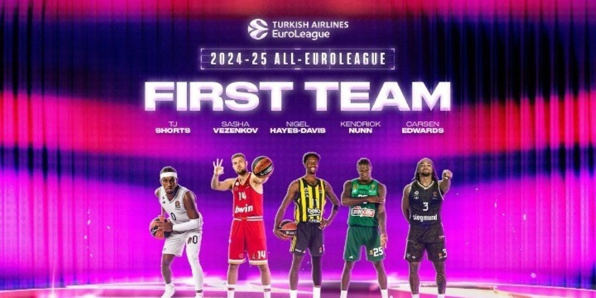 Euroleague: Με τους Ναν και Βεζένκοφ η κορυφαία πεντάδα της διοργάνωσης