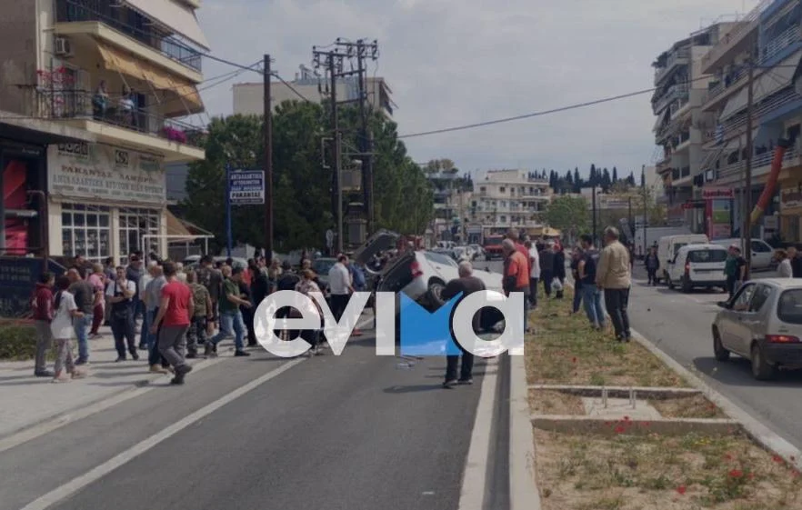 Χαλκίδα –Tροχαίο: Στο νοσοκομείο μητέρα και το παιδί της