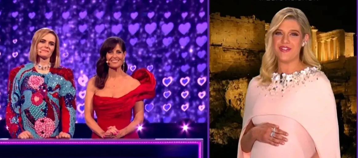 Eurovision: H Τζένη Θεωνά ανακοίνωσε το 12αρι της Ελλάδας με φουσκωμένη κοιλίτσα!