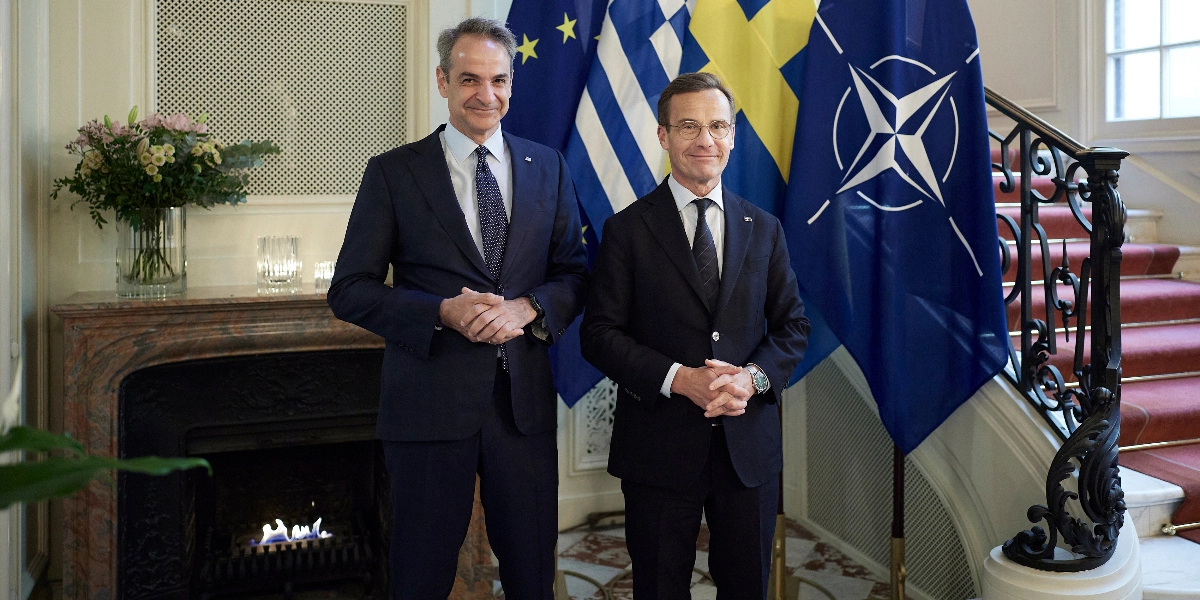 Μητσοτάκης: Συναντήθηκε με τον Σουηδό πρωθυπουργό στη Στοκχόλμη