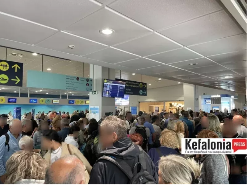 Κακοκαιρία στην Κεφαλονιά: Ακυρώσεις πτήσεων και εγκλωβισμένοι επιβάτες στο αεροδρόμιο