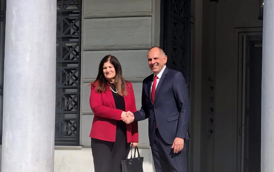 Γεραπετρίτης: Υποδέχθηκε την Παλαιστίνια υπουργό Εξωτερικών