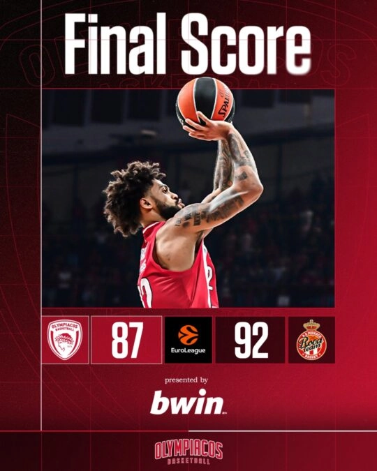 Ολυμπιακός: Η Μονακό κατάφερε και απέδρασε από το ΣΕΦ- Ματς με μεγάλη ένταση μέχρι το τέλος