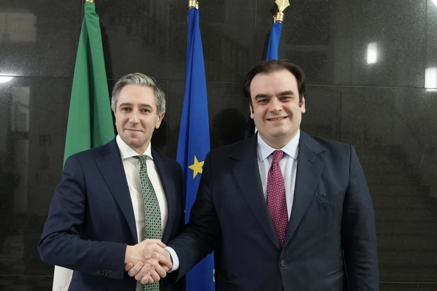 Συνάντηση του Υπουργού Εθνικής Οικονομίας και Οικονομικών, Κυριάκου Πιερρακάκη με τον Αντιπρόεδρο της Κυβέρνησης και Υπουργό Οικονομικών της Ιρλανδίας Simon Harris