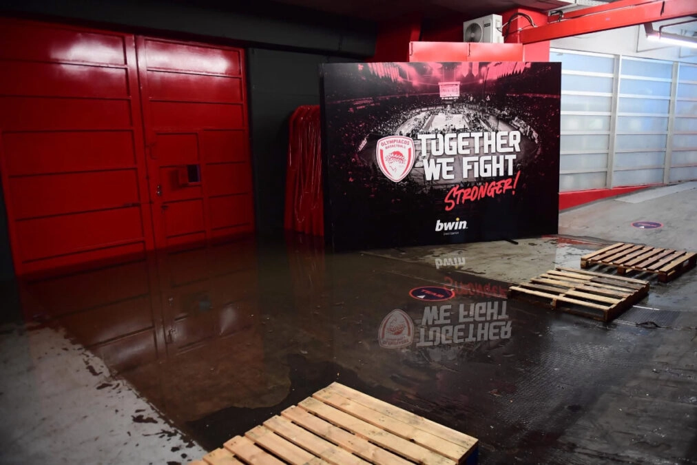 ΣΕΦ: Αναβλήθηκε ο αγώνας Ολυμπιακού – Φενέρμπαχτσε λόγω της κακοκαιρίας Byron