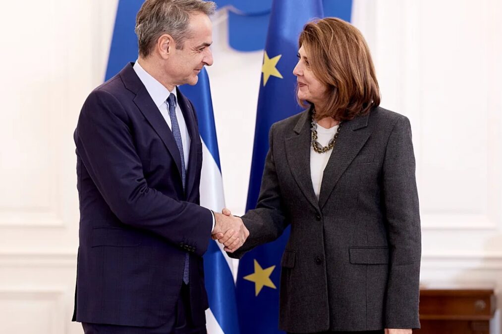 Μητσοτάκης: Συναντήθηκε με την απεσταλμένη των ΗΕ για την Κύπρο, Άνχελα Ολγκίν