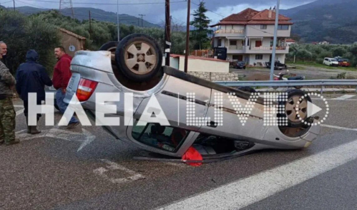 Ηλεία: Ανεμοστρόβιλος ανέτρεψε αυτοκίνητο εν κινήσει και προκάλεσε ζημιές σε καλλιέργειες