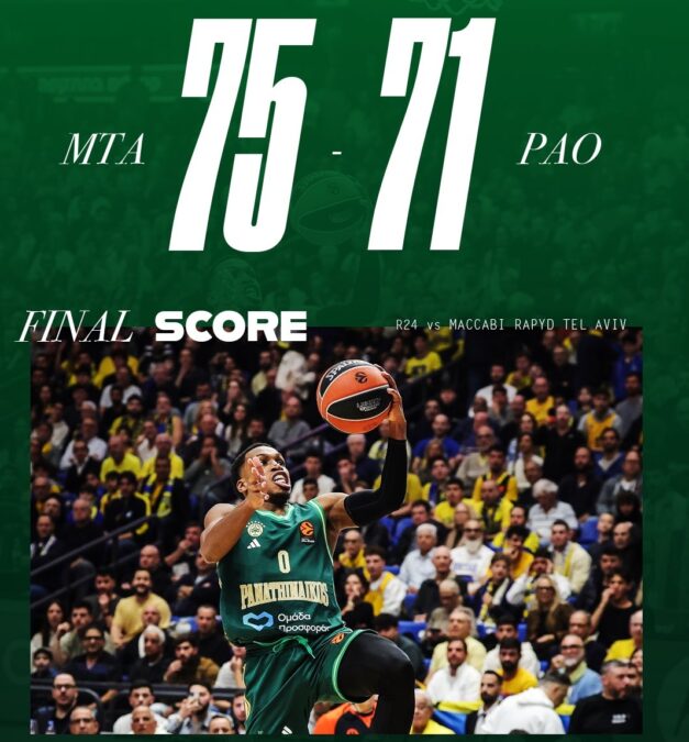 Μακάμπι Τελ Αβίβ – Παναθηναϊκός 75-71: Επιστροφή στις ήττες