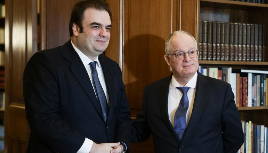 Συνάντηση του Προέδρου της Δημοκρατίας Κωνσταντίνου Αν. Τασούλα με τον Υπουργό Εθνικής Οικονομίας και Οικονομικών και Πρόεδρο του Eurogroup Κυριάκο Πιερρακάκη