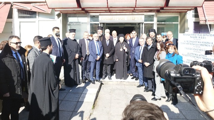 Επίσκεψη Οικουμενικού Πατριάρχη Βαρθολομαίου στην Παιδιατρική Κλινική του Ιπποκράτειου Νοσοκομείου