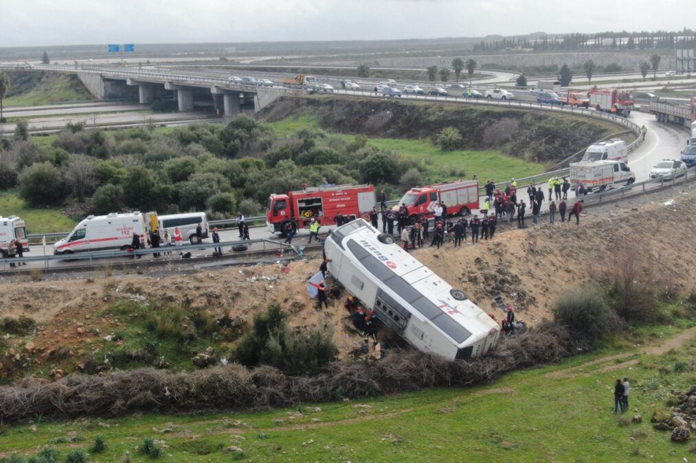 Τουρκία: Τροχαίο δυστύχημα με λεωφορείο – Οχτώ νεκροί και 26 τραυματίες