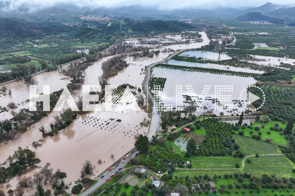 Κακοκαιρία: Κατολισθήσεις και πλημμύρες στη Δυτική Πελοπόννησο και την Ήπειρο (φωτο)