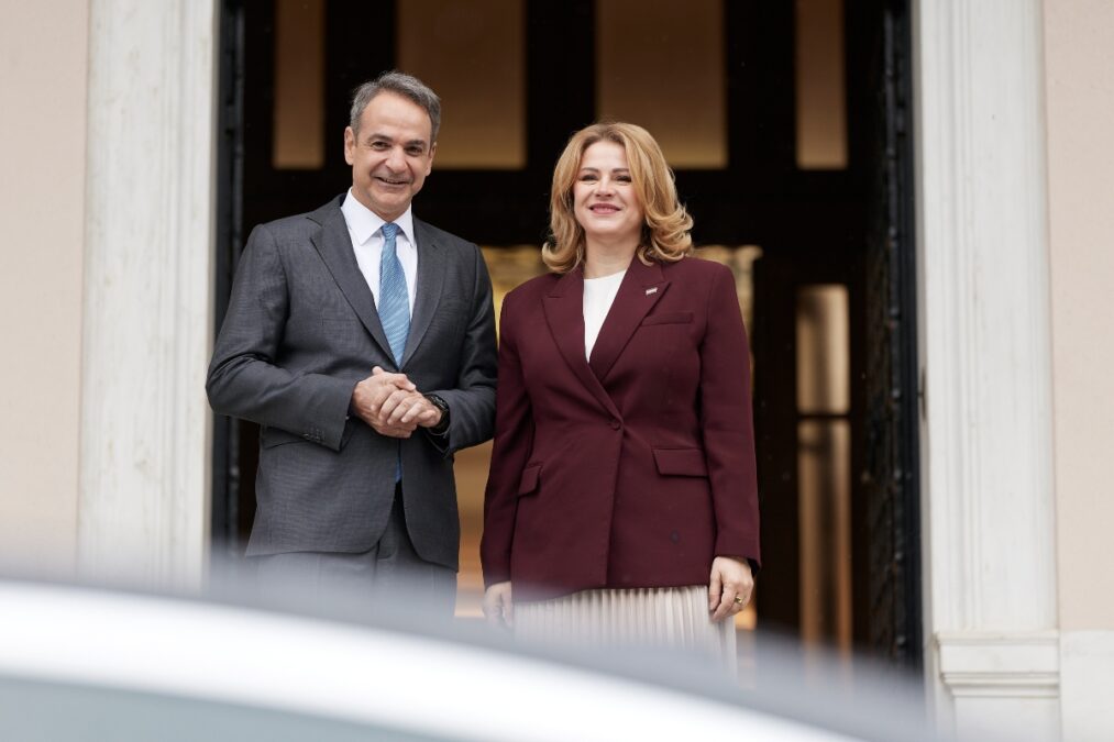 Συνάντηση Μητσοτάκη με την πρωθυπουργό της Λετονίας στο Μαξίμου: Τι συζήτησαν