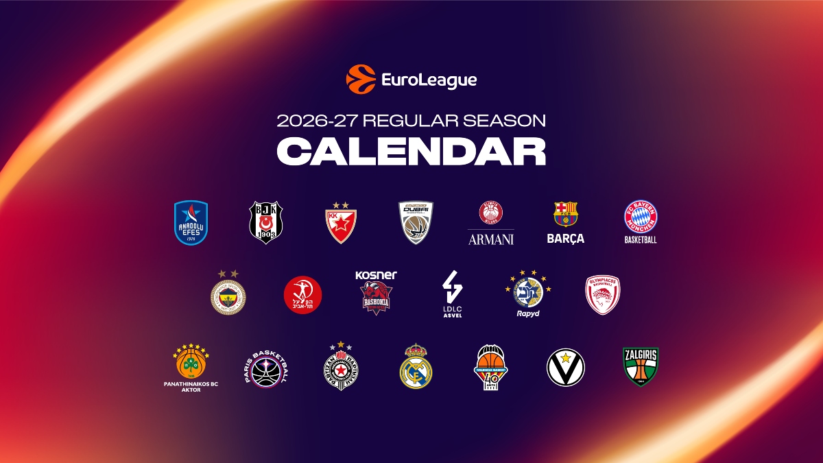 Euroleague 2026-27: Το «καλεντάρι» της διοργάνωσης – Πότε είναι τα ντέρμπι Ολυμπιακού και Παναθηναϊκού AKTOR