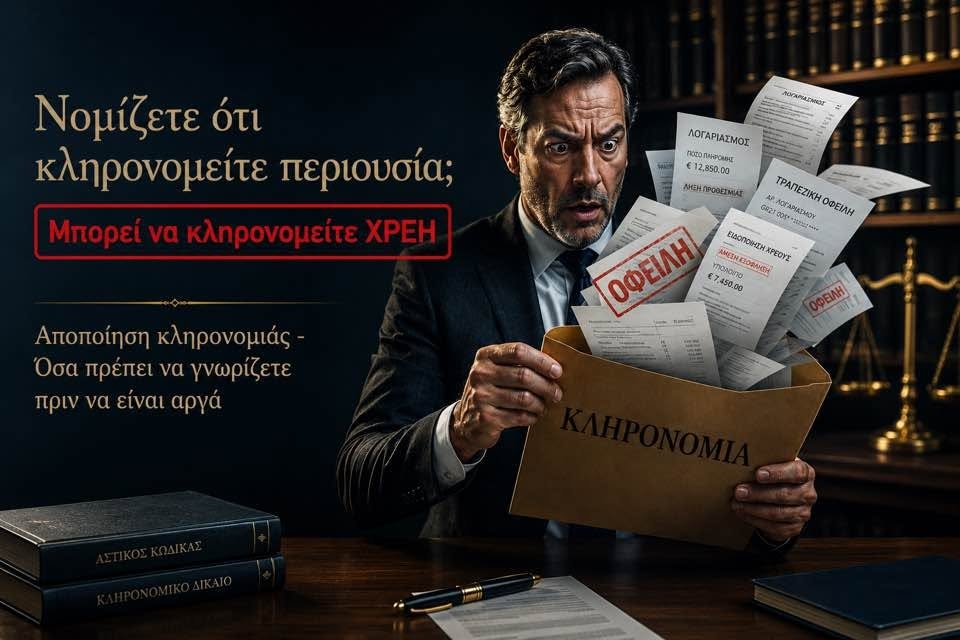 Αποποίηση κληρονομιάς το 2026: Προθεσμίες, δικαιολογητικά και τα συνηθέστερα λάθη